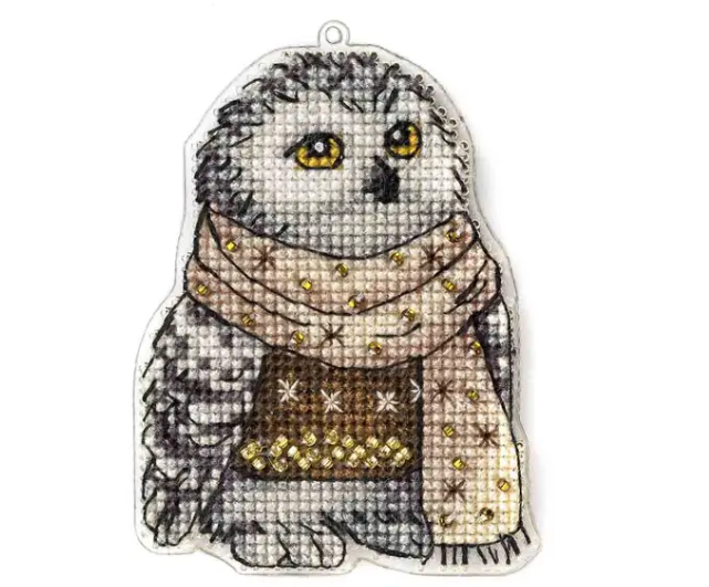 ,Siuvinėjimo siūlais rinkinys Pelėda (Wonderland FLX-015)